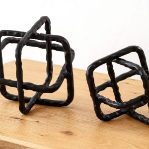 SET 2 ESCULTURAS METAL.CUERDA.BRONCE OSC
