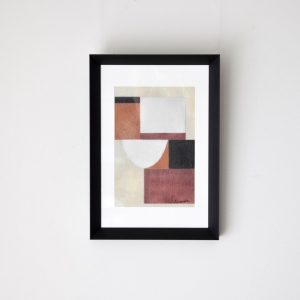CUADRO ABSTRACTO GEOMETRIA OCRE N.3INFO